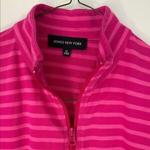 Jones New York Fuchsia Striped Jacket